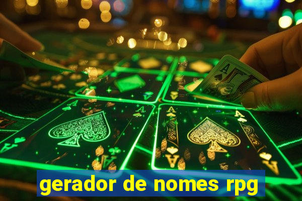 gerador de nomes rpg